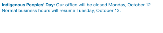 DATRON USA will be closed Monday, October 12.. Normal business hours will resume Tuesday, October 13.